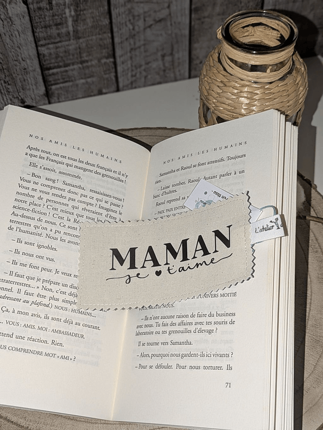 Marque-page en tissu