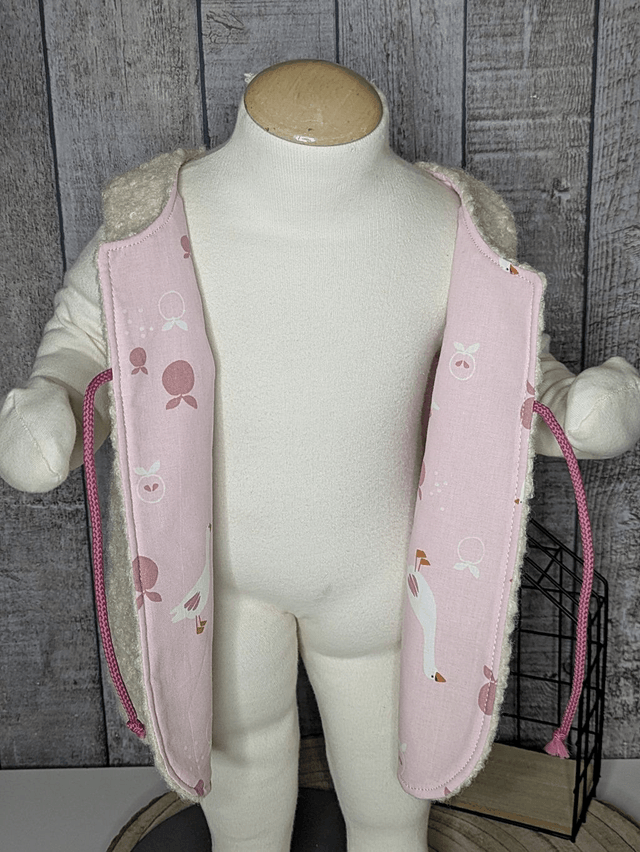 Gilet de berger 18 mois réversible
