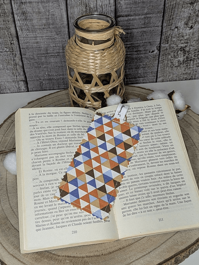 Marque-page en tissu