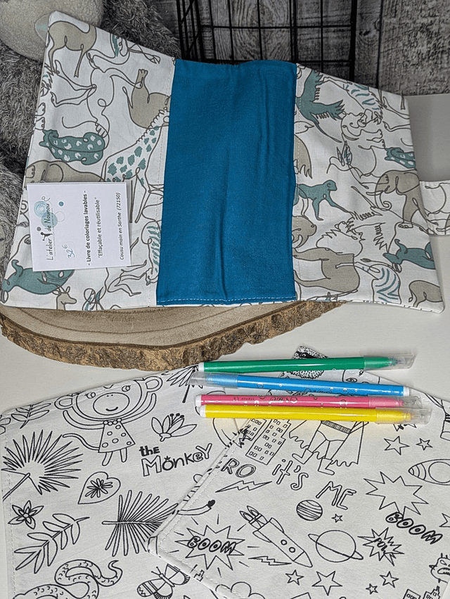 Livre coloriages lavables