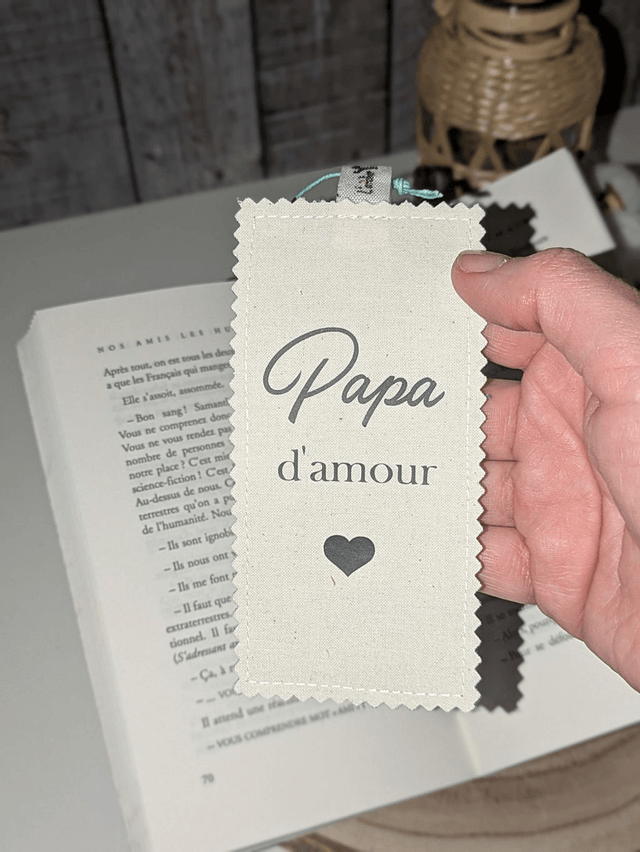 Marque-page en tissu 