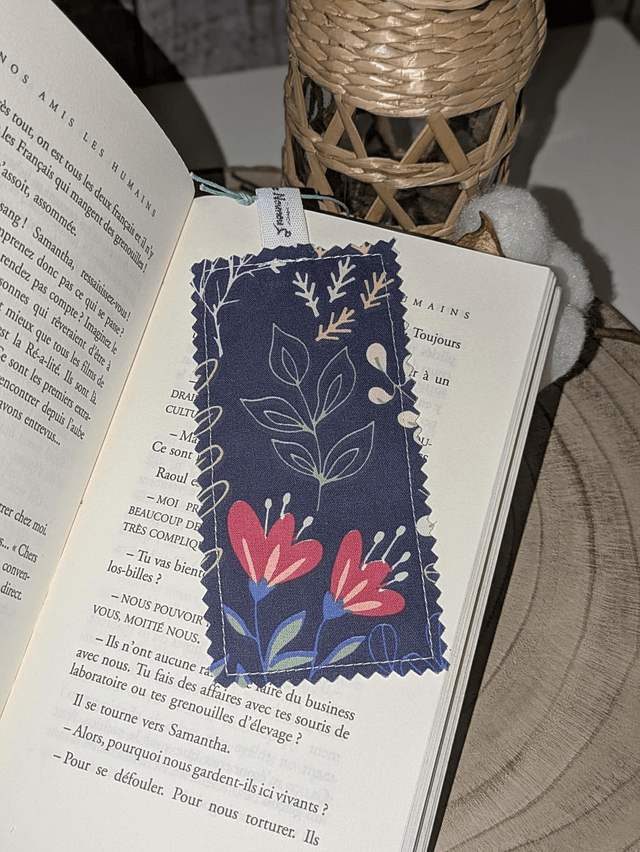 Marque-page en tissu 