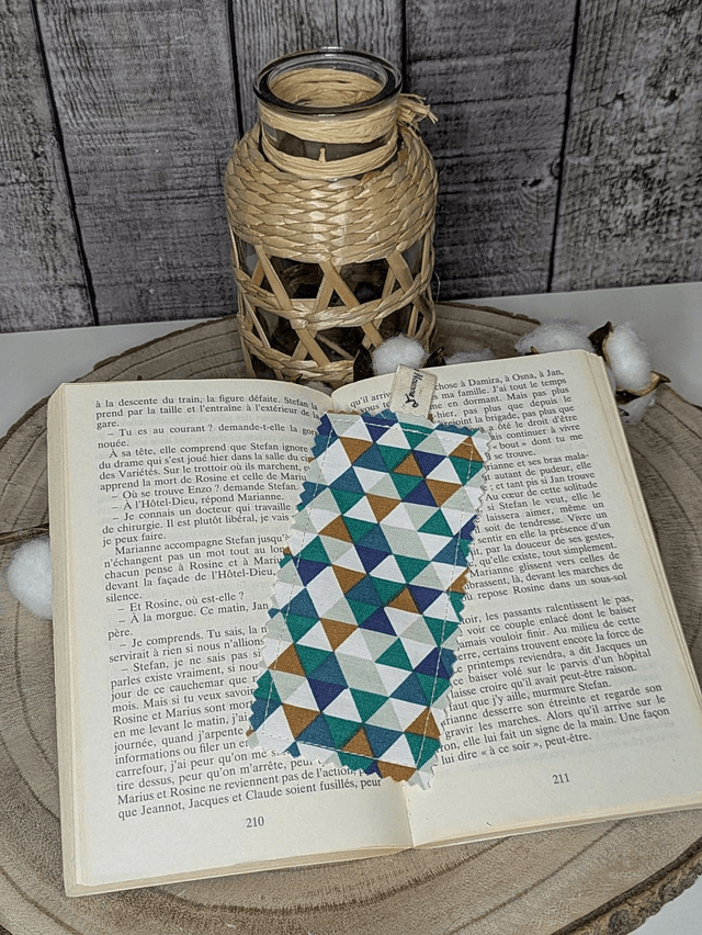 Marque-page en tissu 