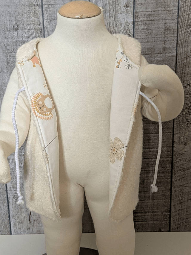 Gilet de berger 12 mois réversible