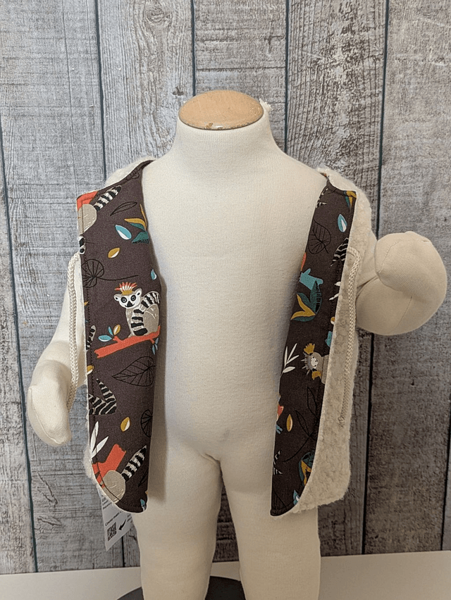 Gilet de berger 12 mois réversible
