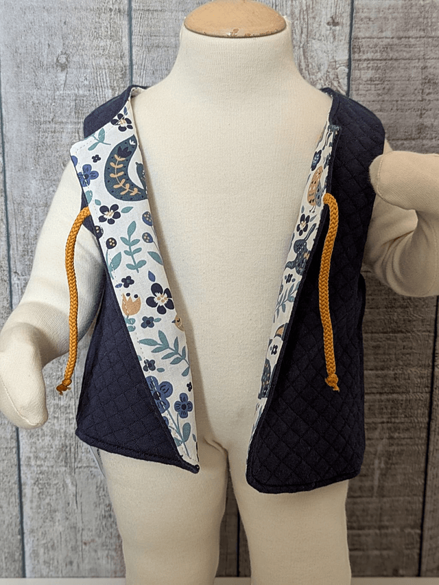 Gilet de berger 12 mois réversible