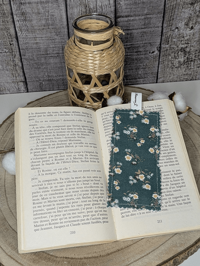 Marque-page en tissu