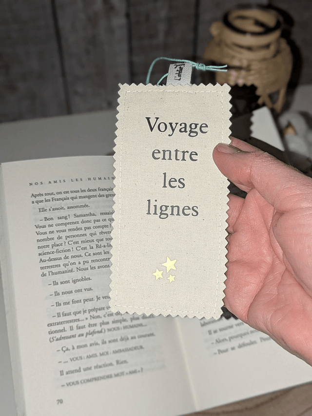 Marque-page en tissu 