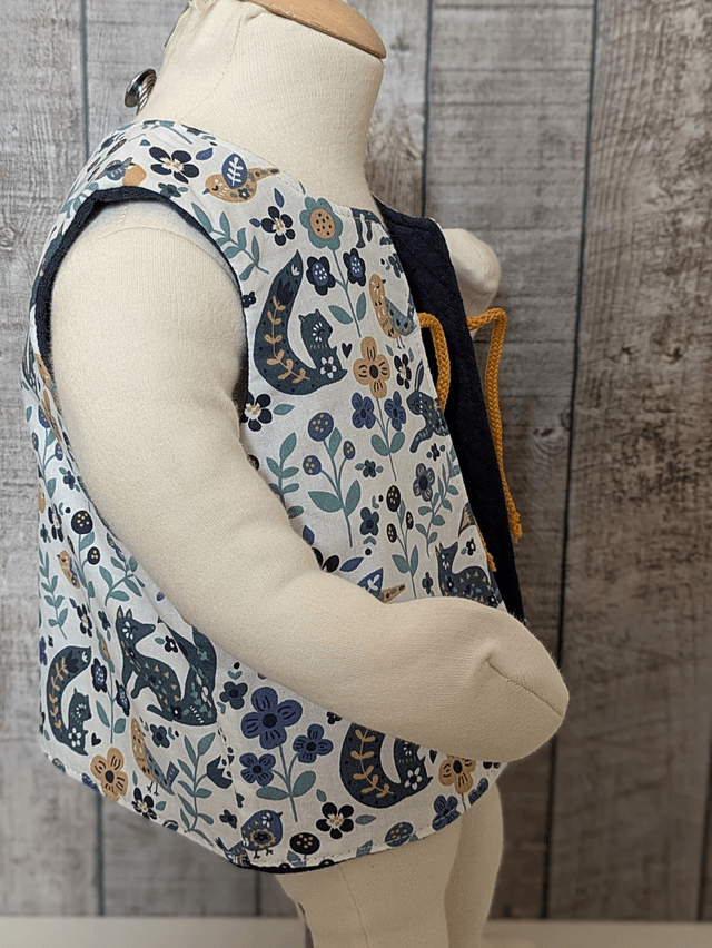 Gilet de berger 12 mois réversible