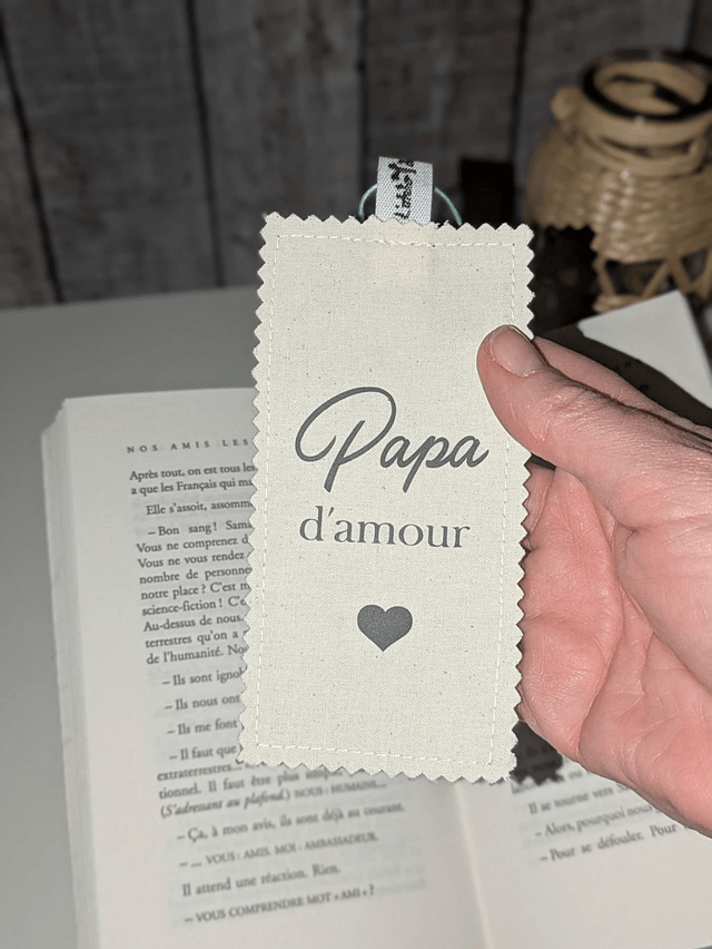 Marque-page en tissu