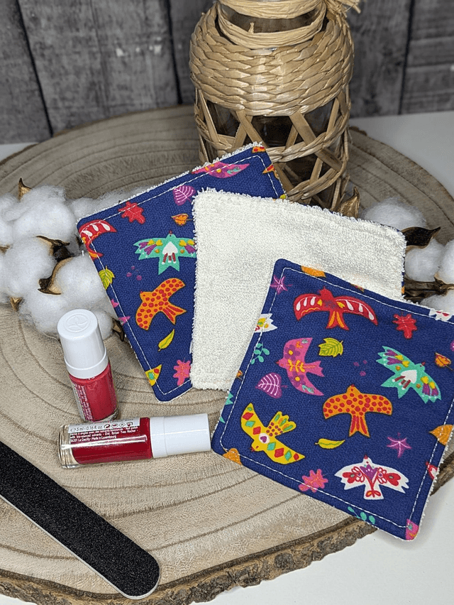 Lingettes lavables spéciales vernis à ongles