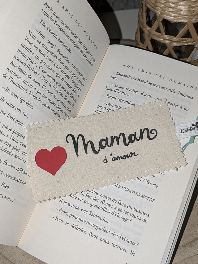 Marque-page en tissu