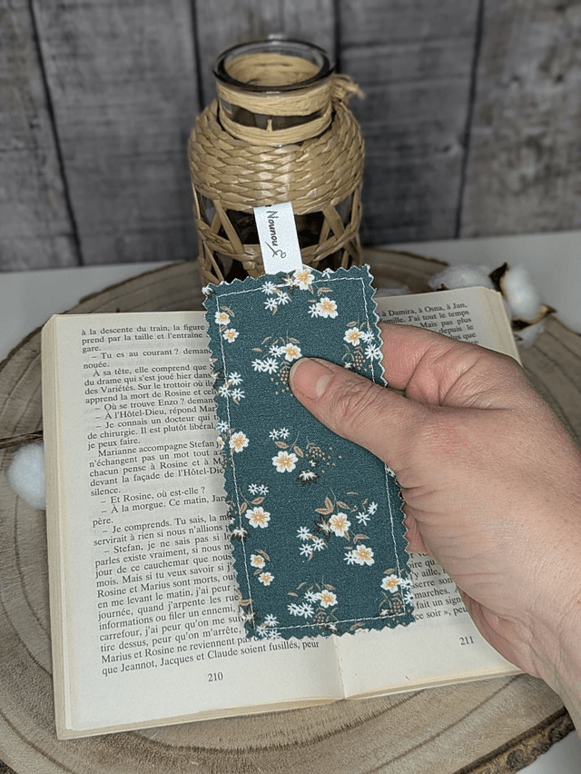 Marque-page en tissu