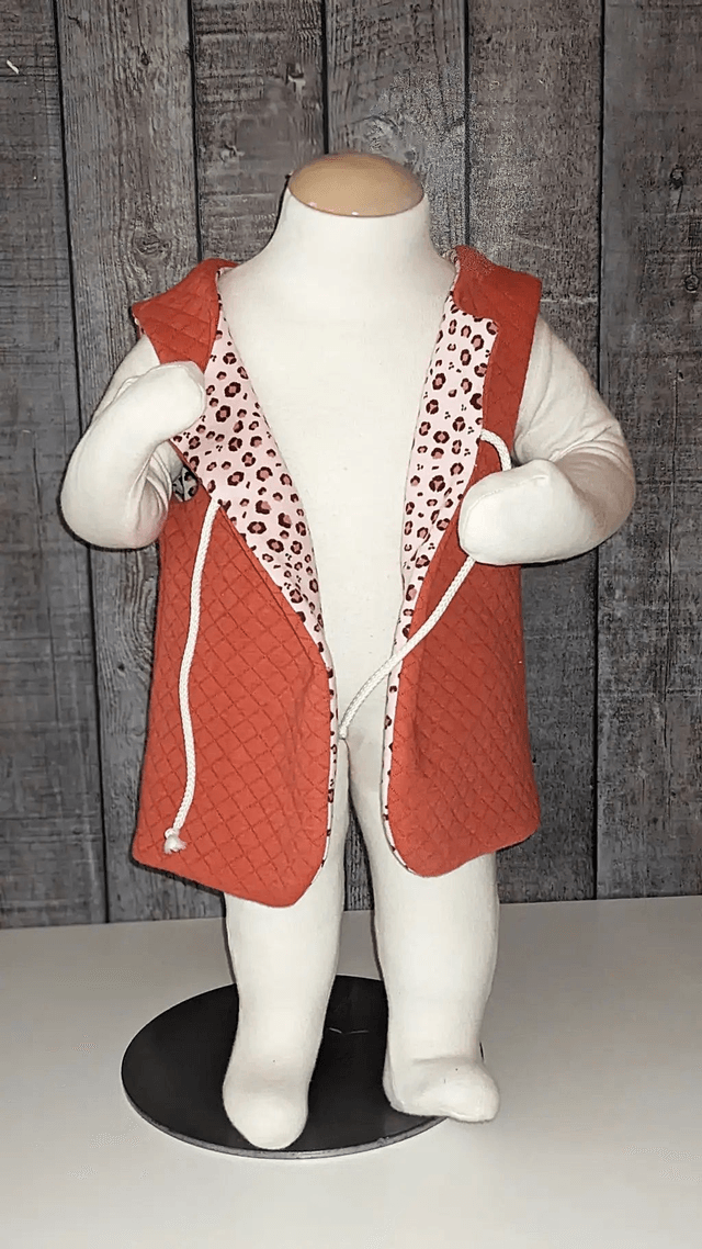 Gilet de berger 18 mois réversible