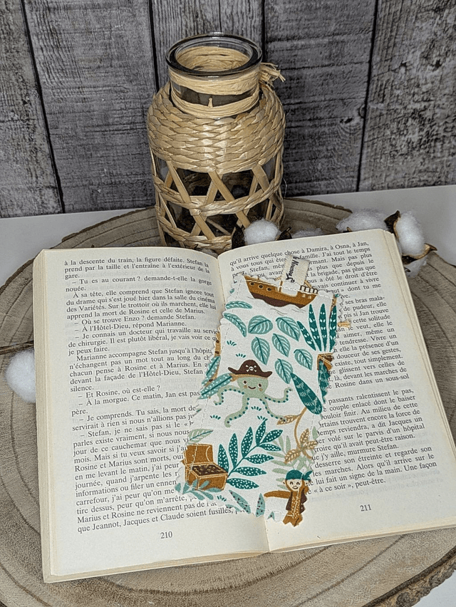 Marque-page en tissu