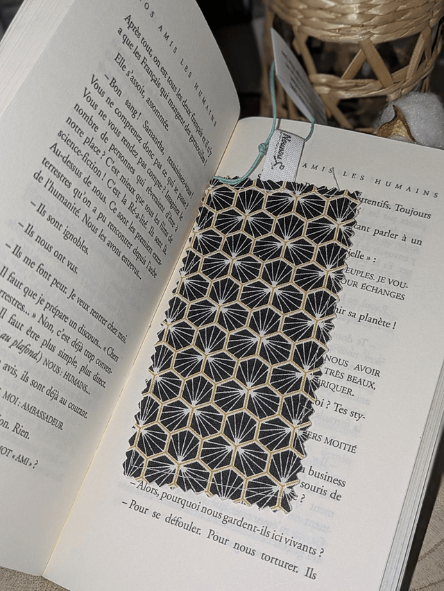 Marque-page en tissu
