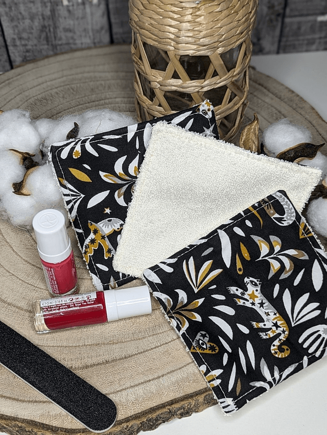 Lingettes lavables spéciales vernis à ongles