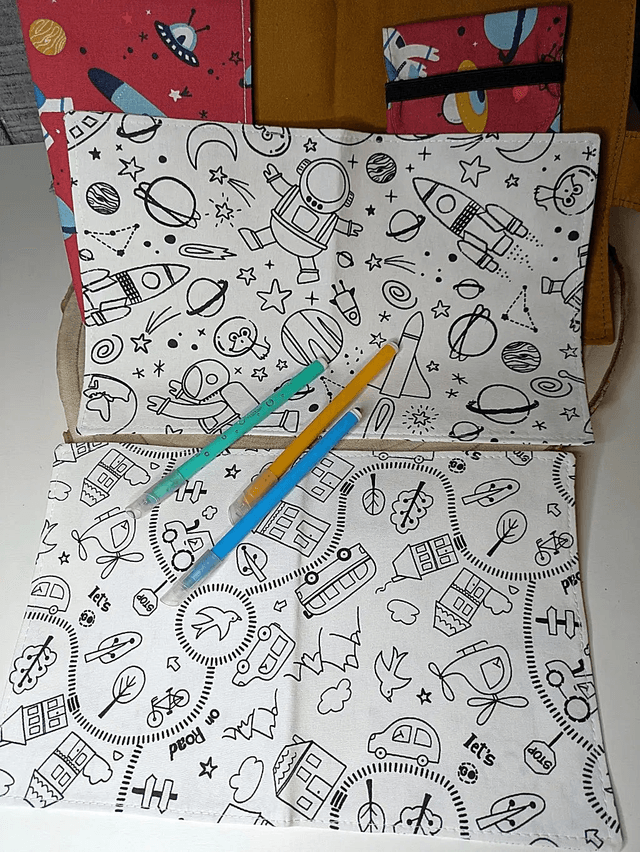 Livre coloriages lavables