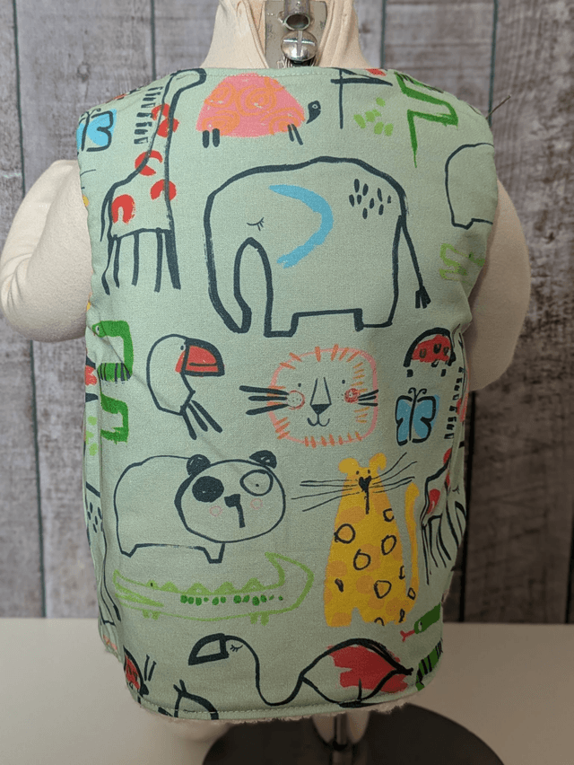 Gilet de berger 18 mois réversible