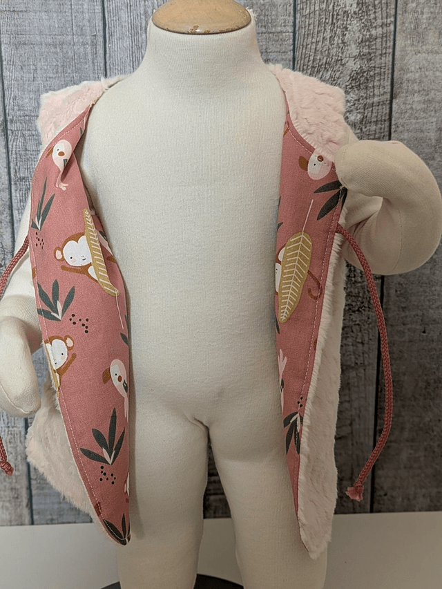 Gilet de berger 18 mois réversible 
