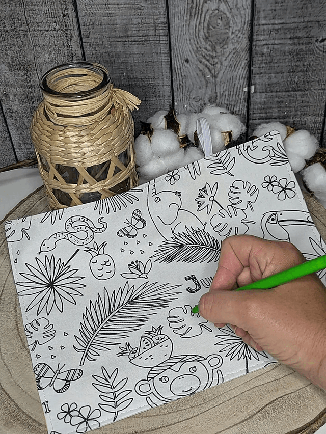Feuille de coloriage lavable