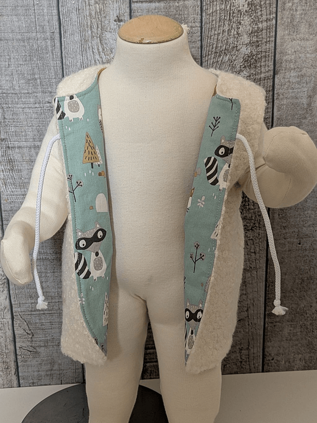 Gilet de berger 24 mois réversible