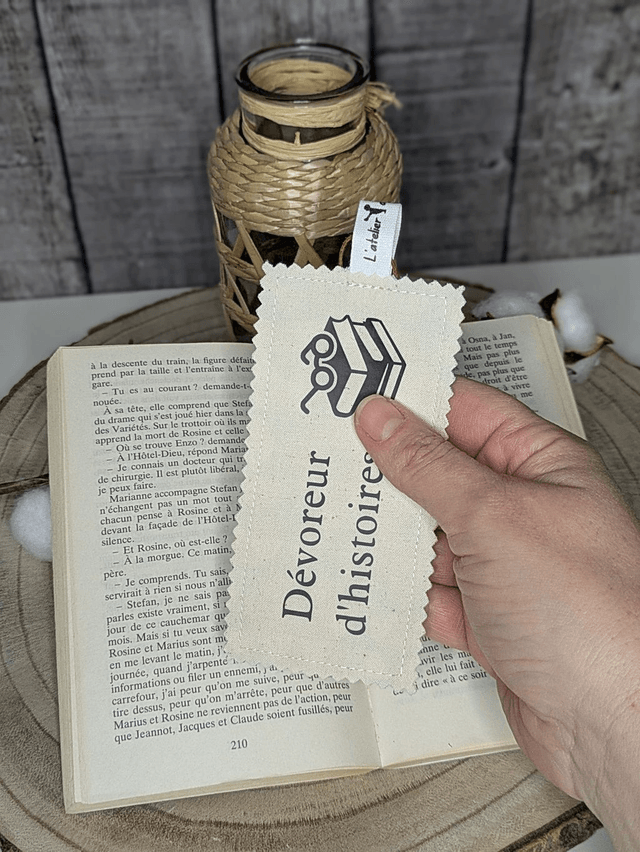 Marque-page en tissu
