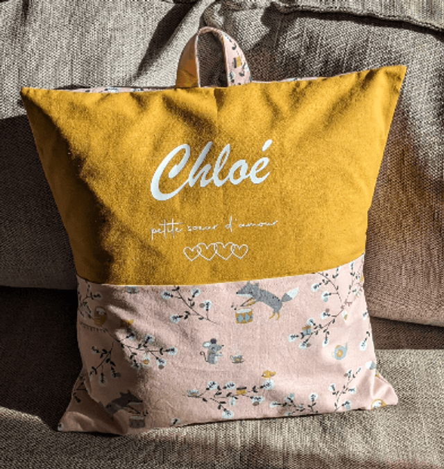 Personnalisation coussin