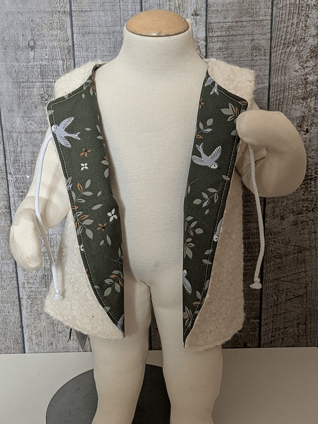 Gilet de berger 24 mois réversible