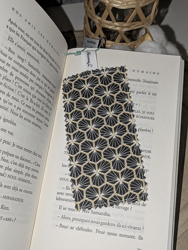 Marque-page en tissu 