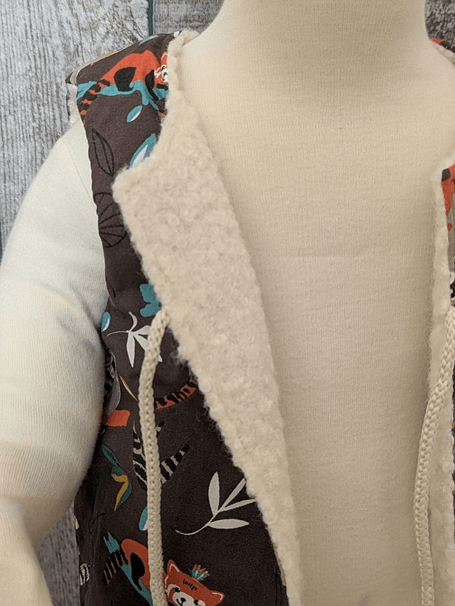 Gilet de berger 12 mois réversible