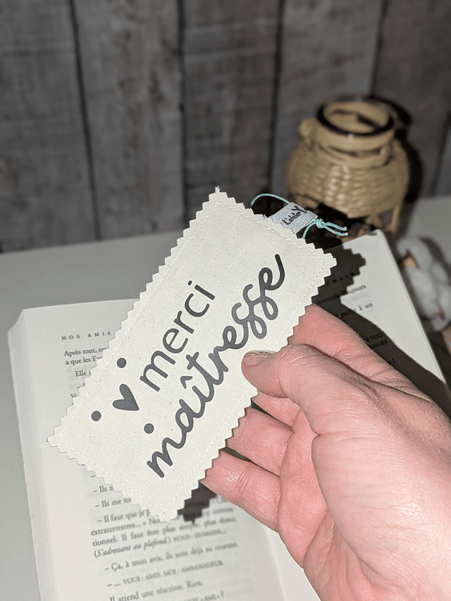 Marque-page en tissu 
