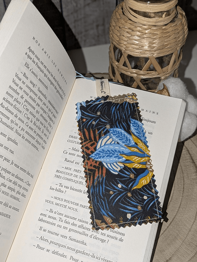 Marque-page en tissu