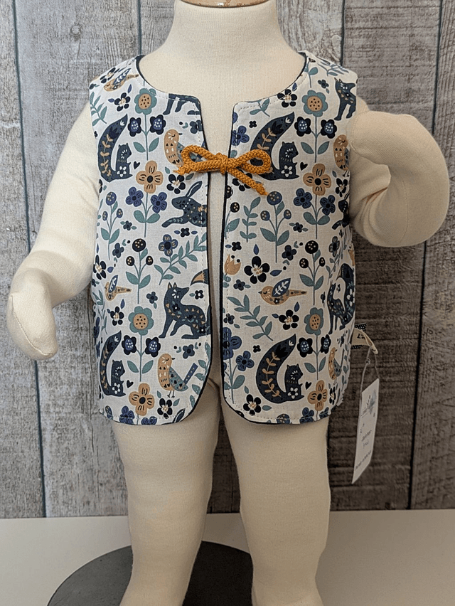 Gilet de berger 12 mois réversible