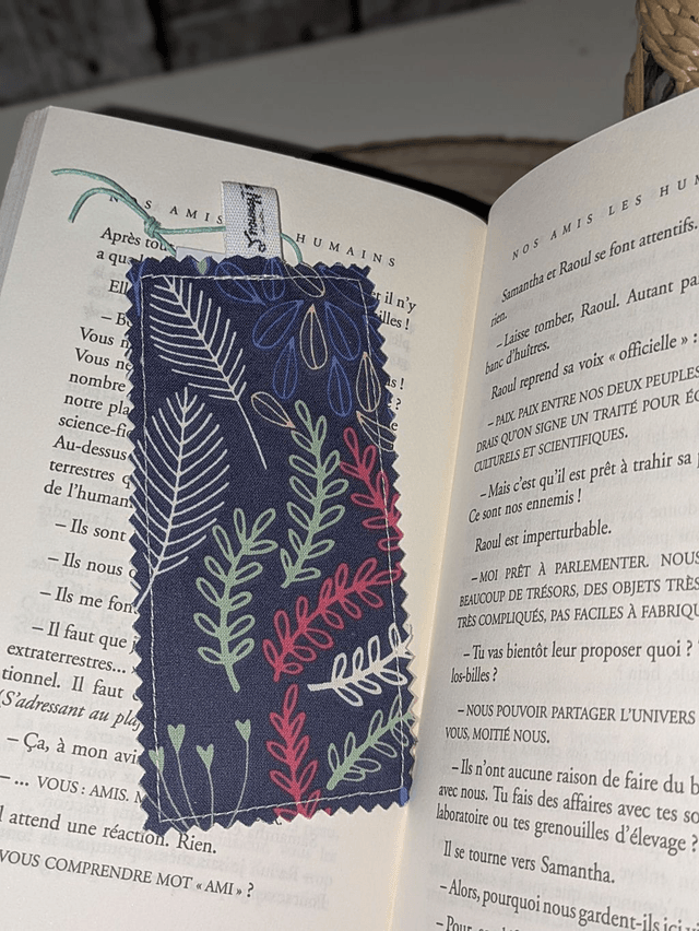 Marque-page en tissu