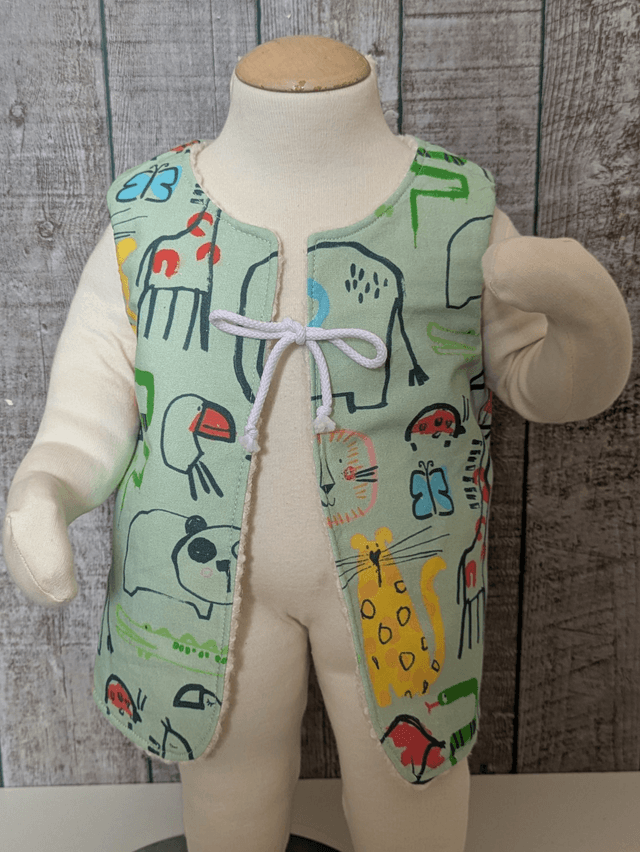 Gilet de berger 18 mois réversible