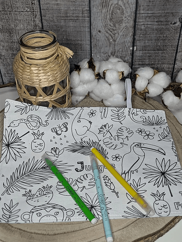 Feuille de coloriage lavable