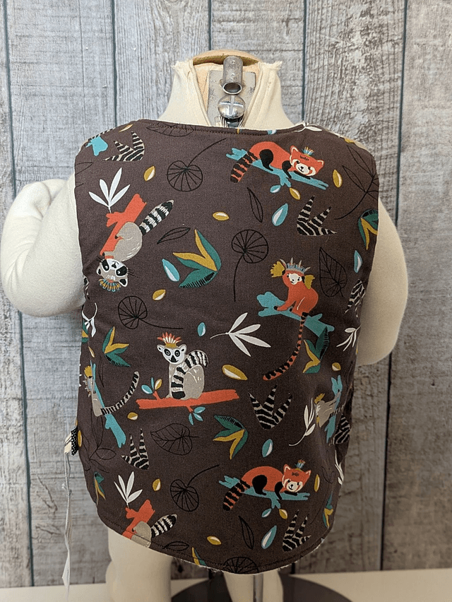 Gilet de berger 12 mois réversible
