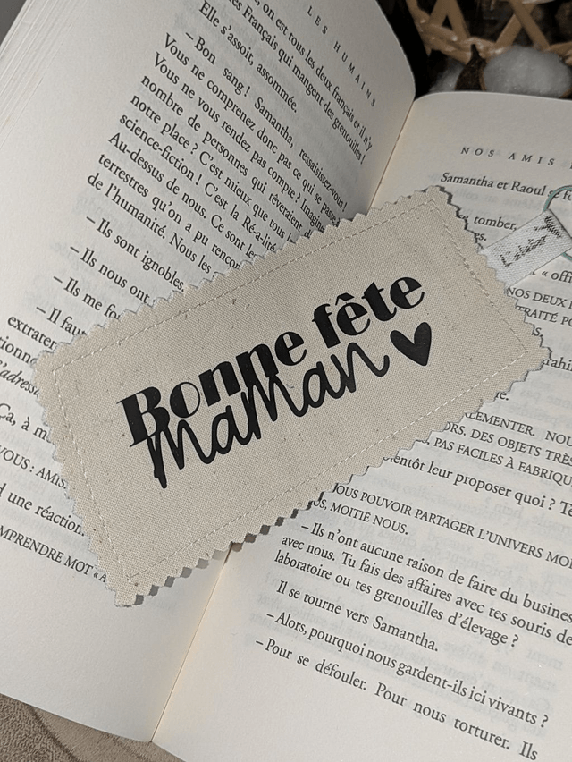 Marque-page en tissu