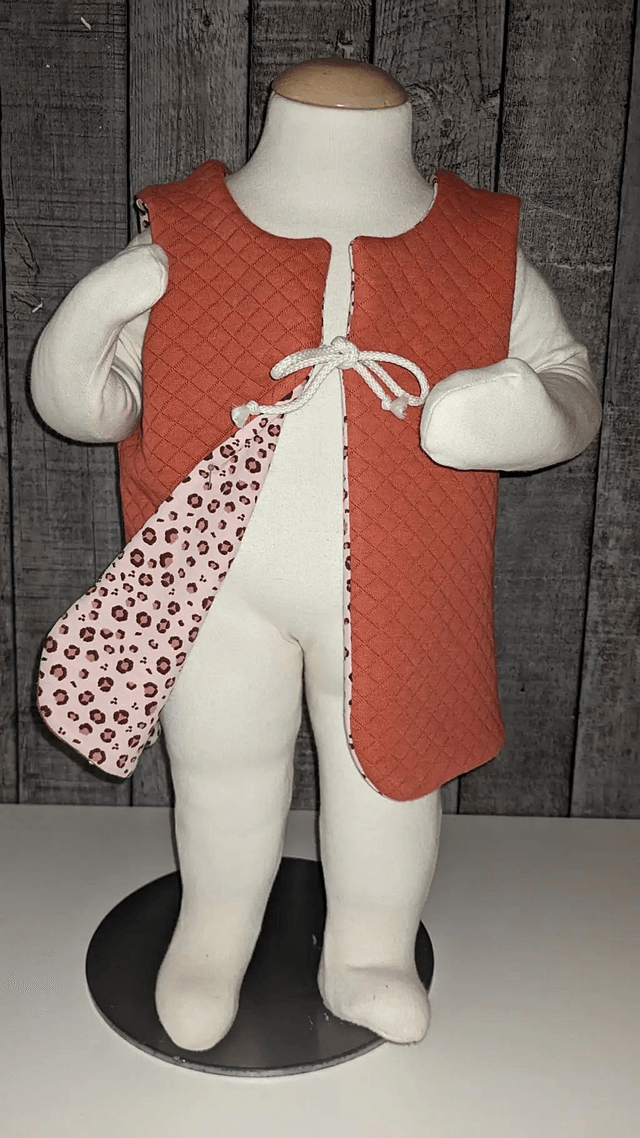 Gilet de berger 18 mois réversible