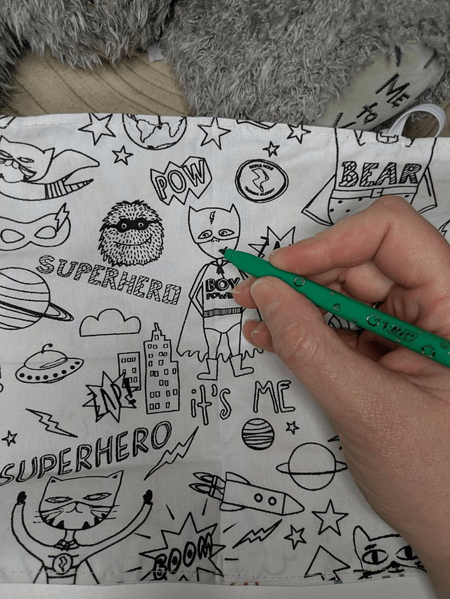 Feuille de coloriage lavable