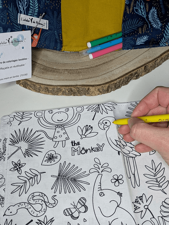 Livre coloriages lavables