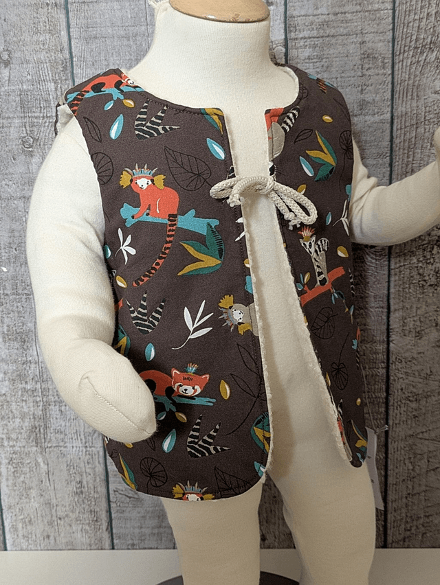 Gilet de berger 12 mois réversible