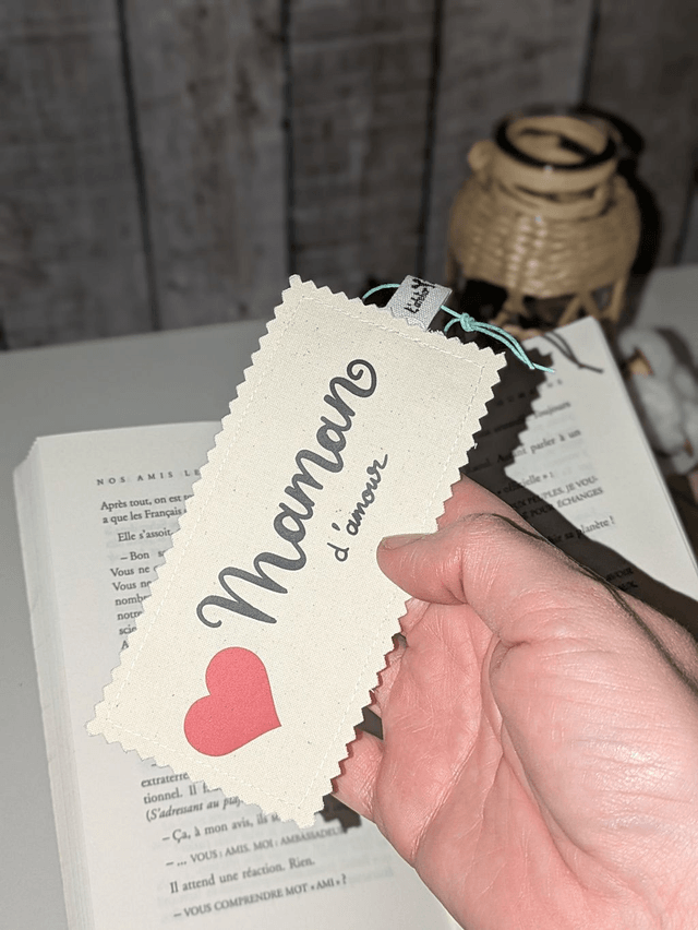 Marque-page en tissu