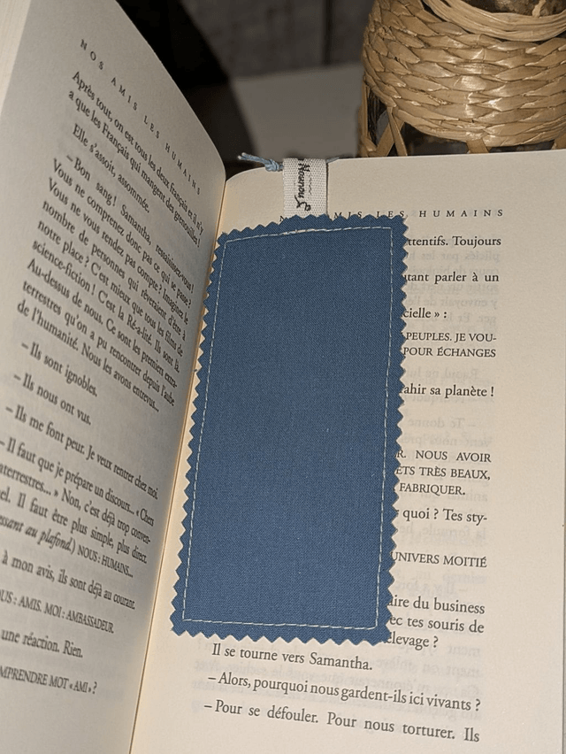 Marque-page en tissu