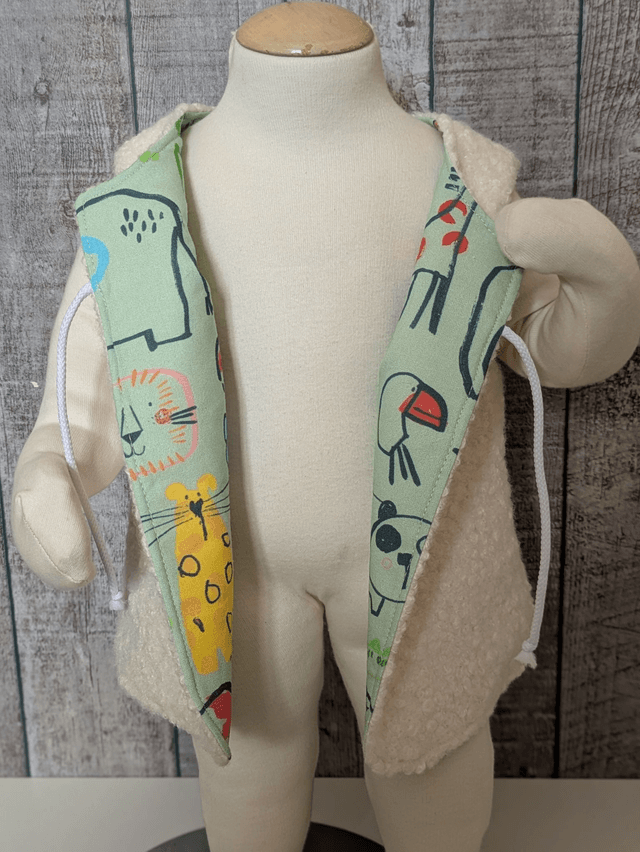 Gilet de berger 18 mois réversible