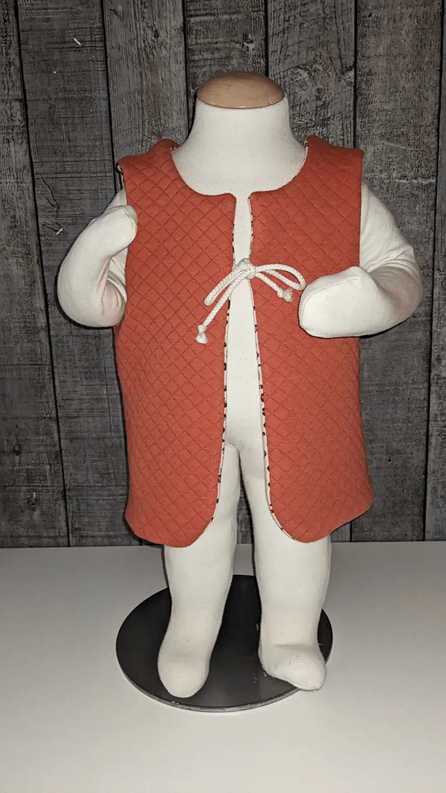 Gilet de berger 18 mois réversible