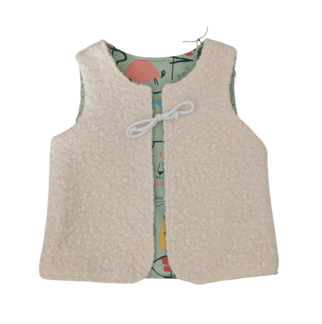 Gilet de berger 18 mois réversible